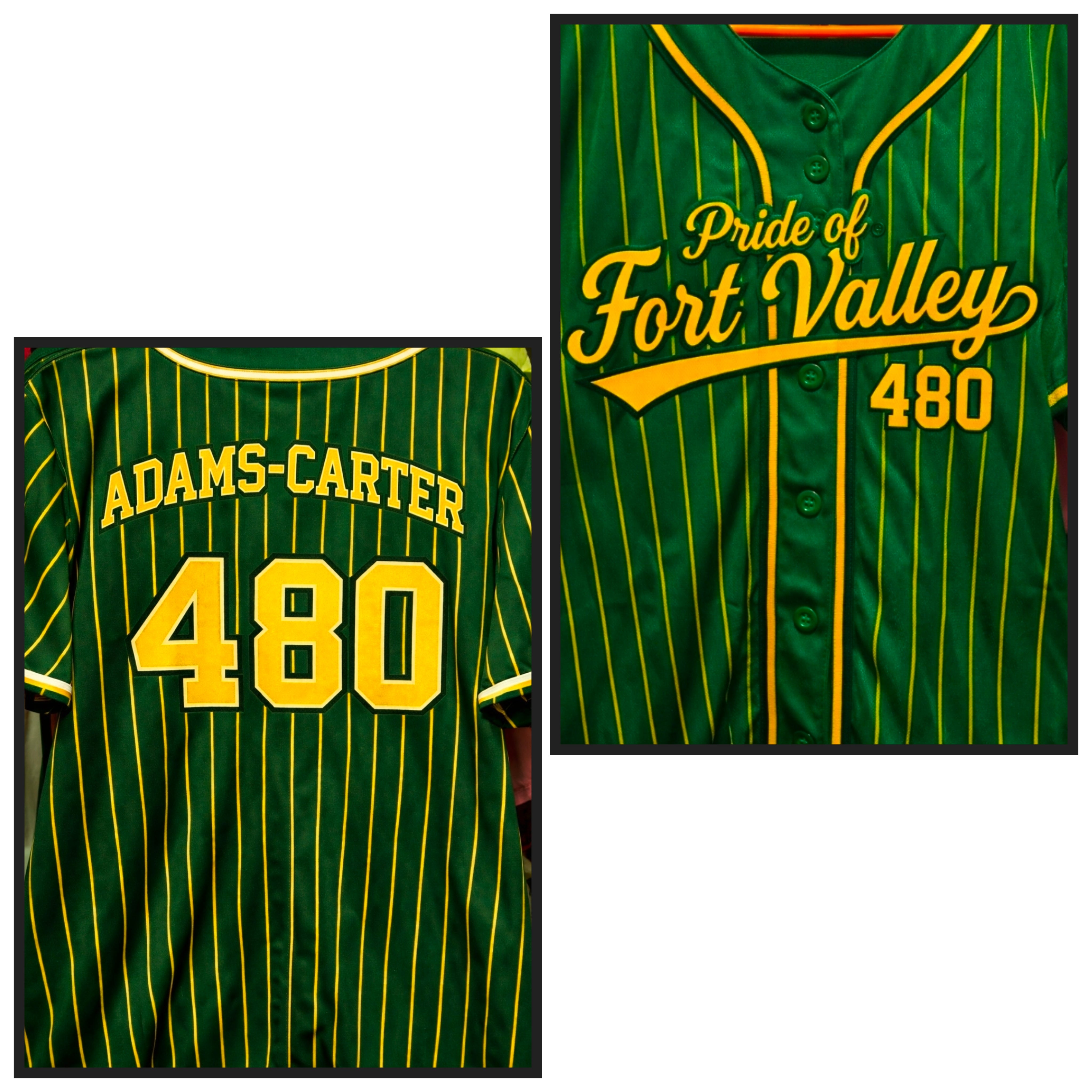 OES Pride of Fort Valley 480 Button-down Baseball Jersey